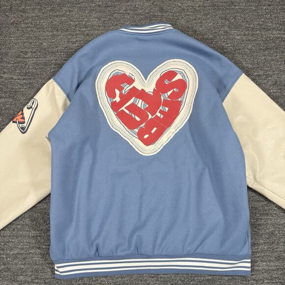 Aelfric Eden Jackets & Blazers - Aelfric Eden Jacket XL Blue Foaming Letter Love 1965 Letterman Varsity Retro